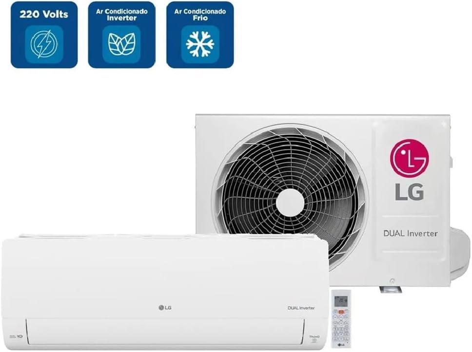 Ar Condicionado Split 12000 Btus Lg Dual Inverter Voice +ia Frio S3nq12ja31l.eb2gam1-220v - Imagem 3