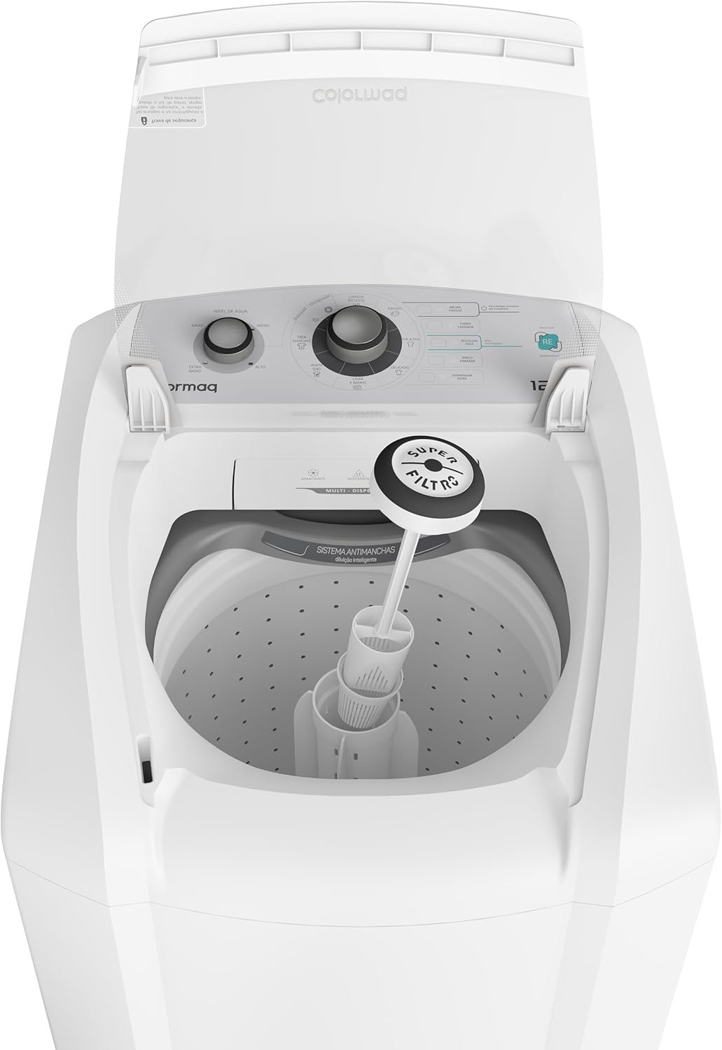 Máquina de Lavar Colormaq 12 kg LCA12 Automática Sistema Antimanchas Branca 220V - Imagem 4