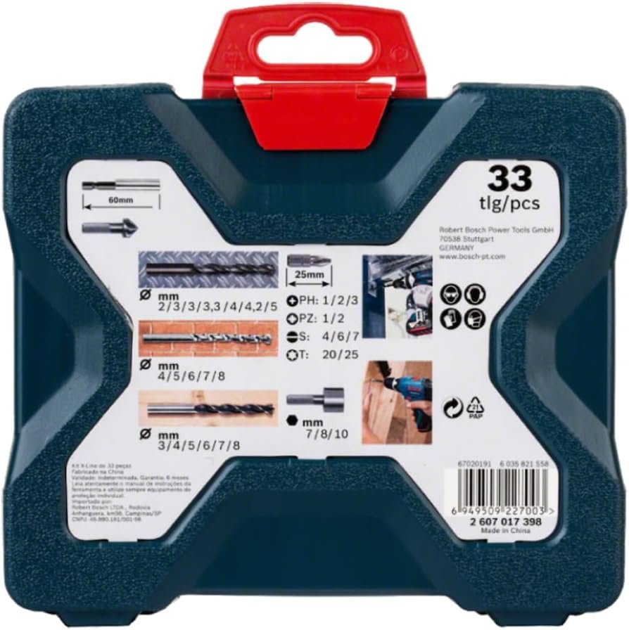 Bosch Kit de Pontas e Brocas X-Line 33 pçs - Imagem 4