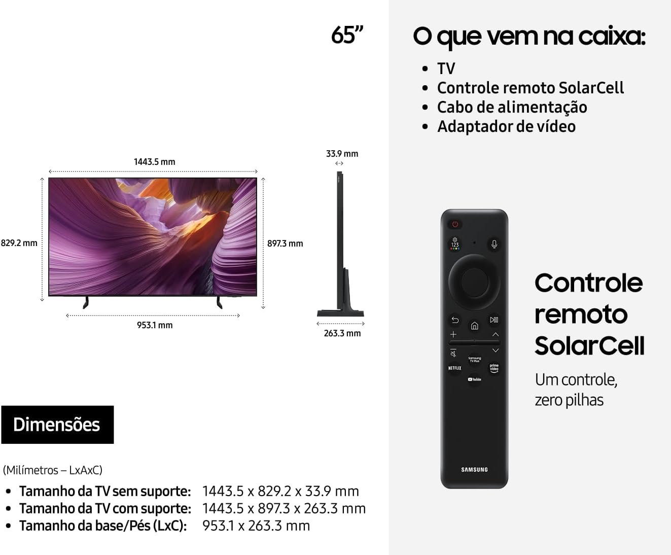 Samsung Vision AI TV 65" OLED 4K S85F 2025 - Imagem 10