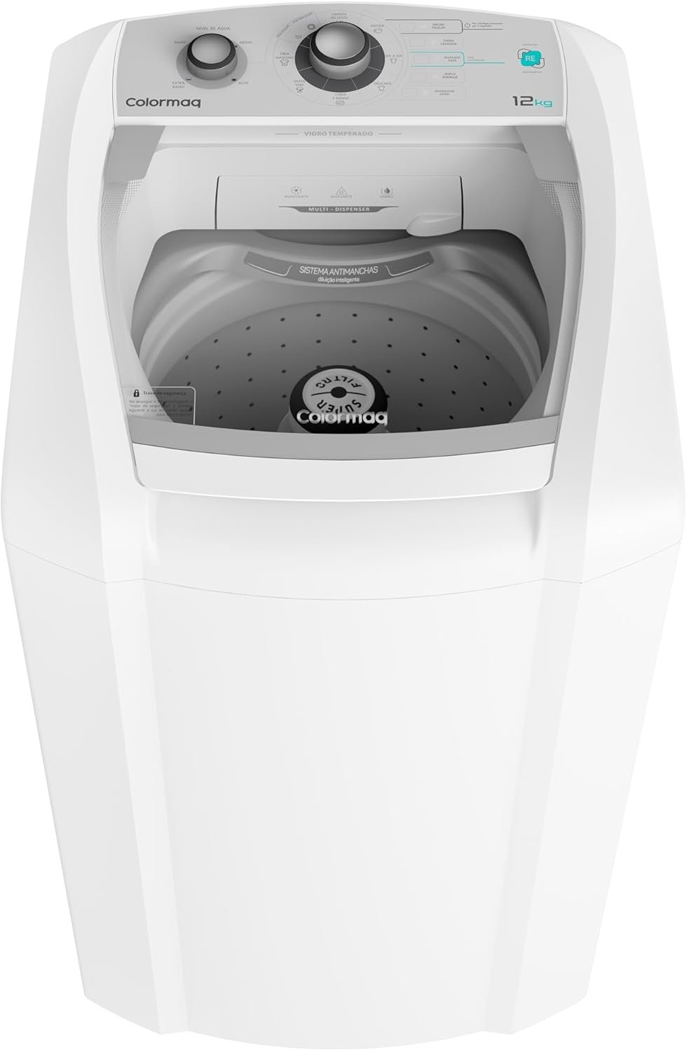 Máquina de Lavar Colormaq 12 kg LCA12 Automática Sistema Antimanchas Branca 220V - Imagem 2