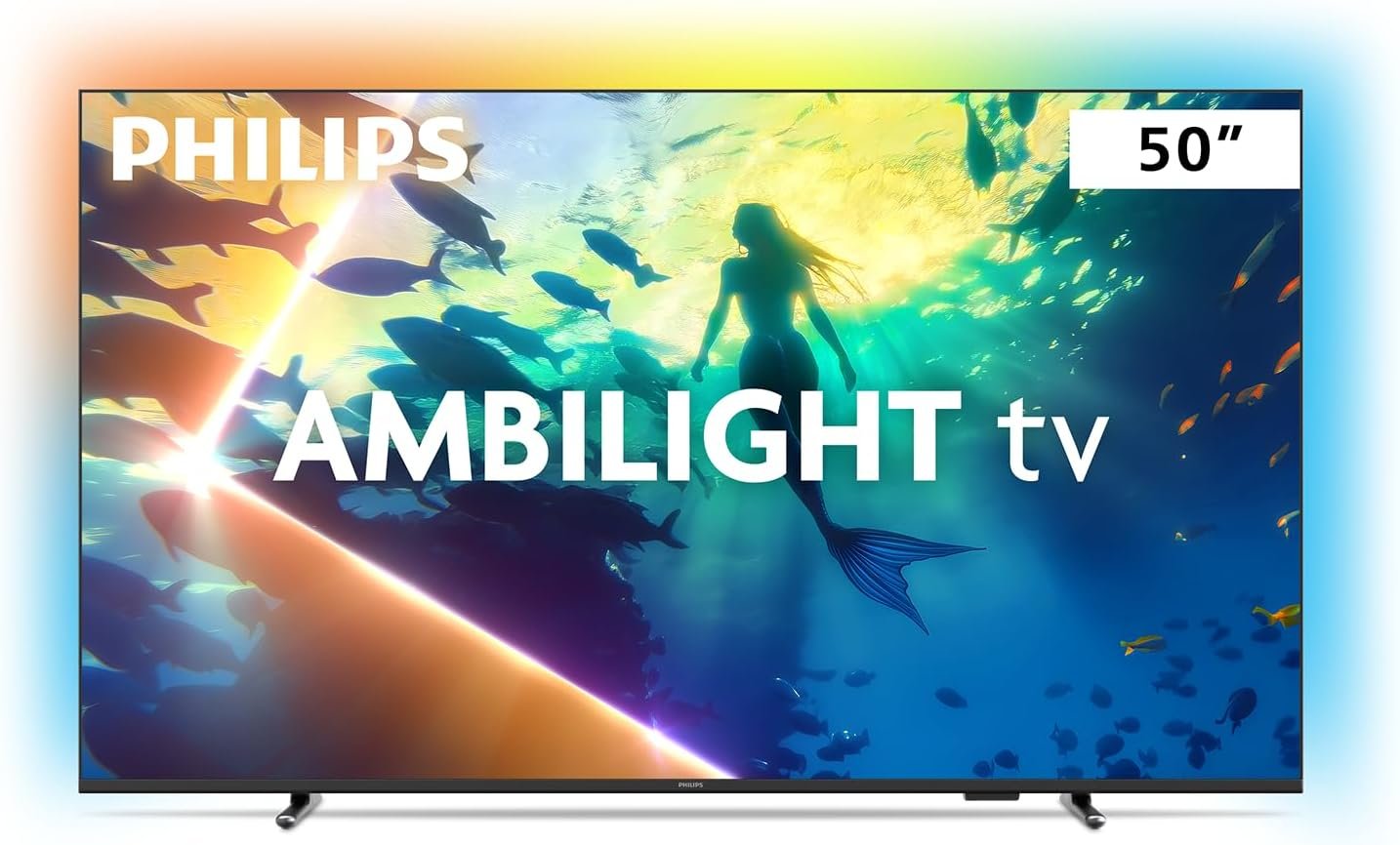 PHILIPS, Smart TV Ambilight 50" 4K, 50PUG8100/78, Comando de Voz, HDR10+/Dolby Atmos, VRR/ALLM, Bluetooth - Imagem 2