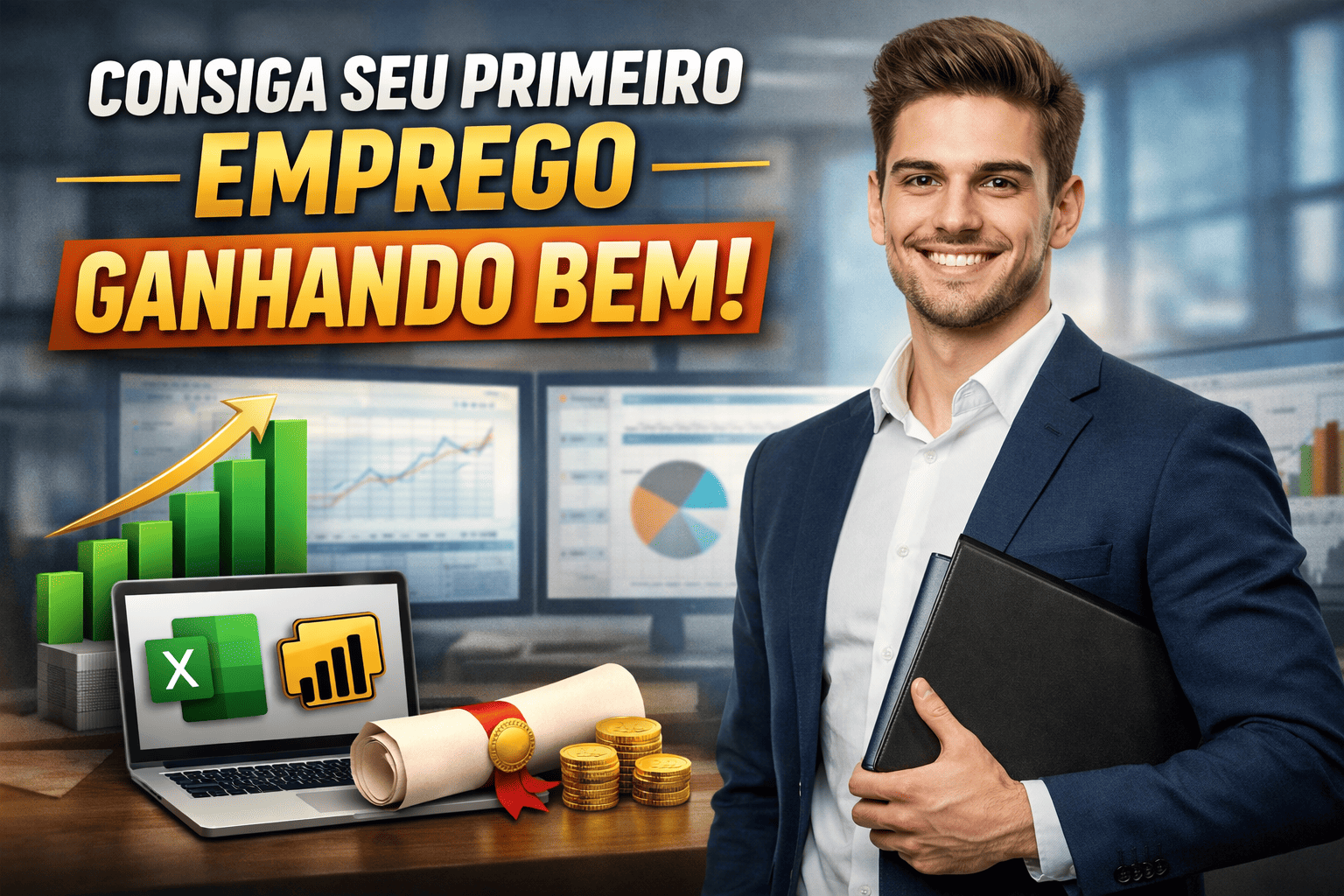 Como Conseguir o Primeiro Emprego Ganhando Bem: Estratégias Inteligentes + Curso Completo com Certificado